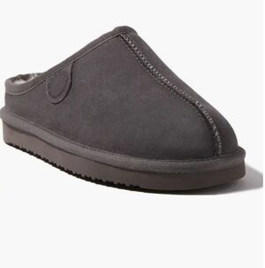 Fireside Grey Gray Greta Genuine Shearling Clog Slipper (Women)DEARFOAMS Size 9